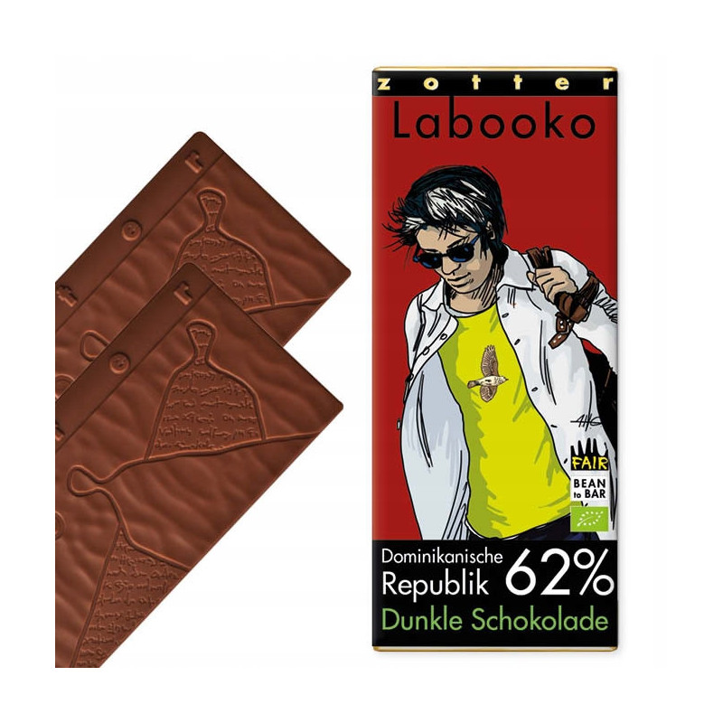 Czekolada z Dominikany - 62% Kakao
