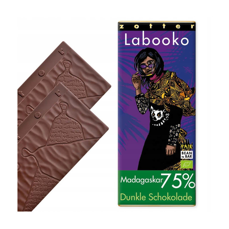 Czekolada z Madagaskaru - 75% Kakao VEGE