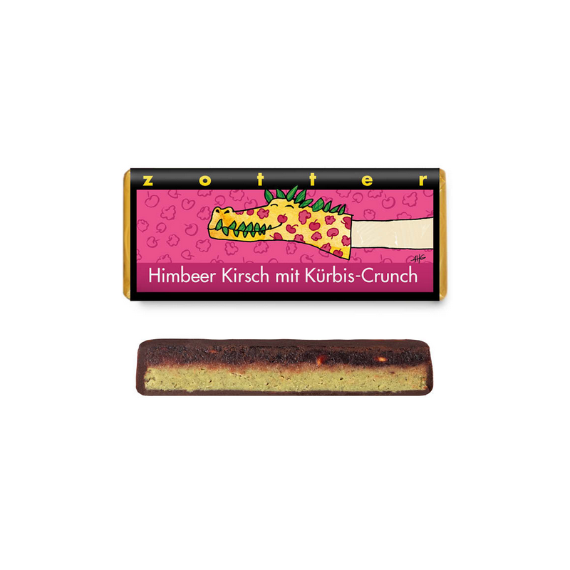Raspberry Cherry with Pumpkin Crunch- malina wiśnia z dynią