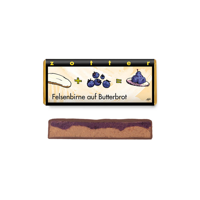 Juneberry on Buttered Bread - Owoce Świdośliwy