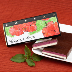 70% Czekolada Hibiskusem i Miętą